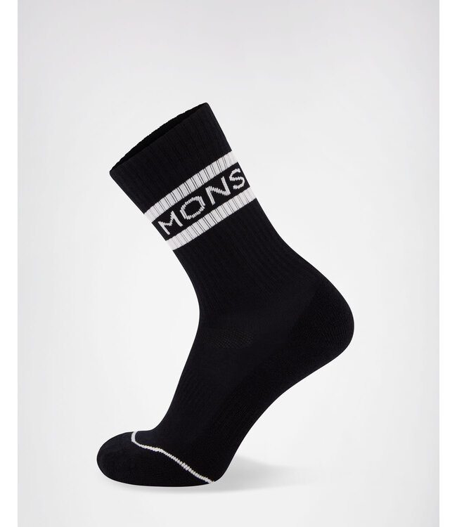 Mons Royale Signature Merino Crew Sock - Black / White