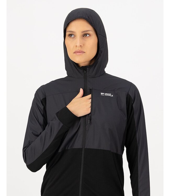 Mons Royale Diversion Merino Woman's Wind Jacket - Black