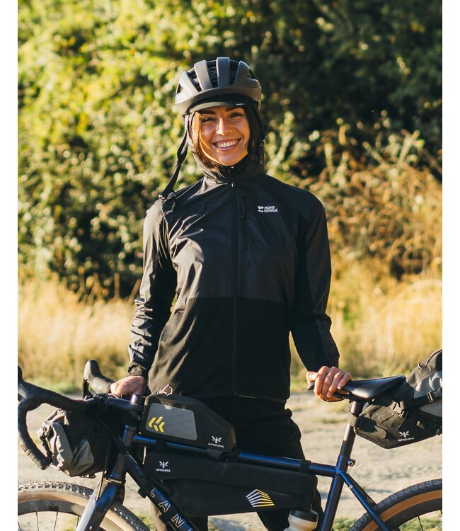 Mons Royale Diversion Merino Woman's Wind Jacket - Black