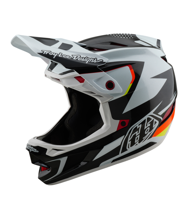 Troy Lee Designs D4 AS Carbon Helmet - Optic Black
