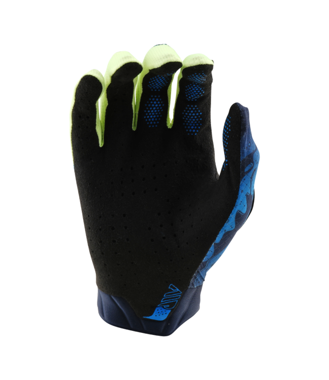 Troy Lee Designs Air Gloves - Drip Glo Yellow / Dark Navy