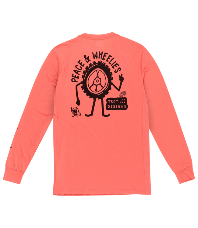 Troy Lee Designs Skyline Long Sleeve Ride Tee - Melon