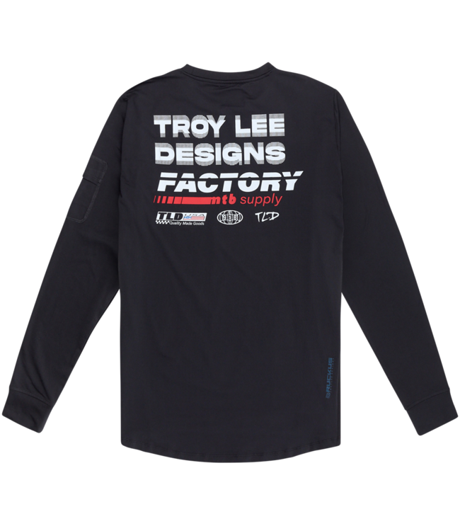 Troy Lee Designs Ruckus Long Sleeve Ride Tee - Factory Carbon