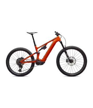 Specialized Turbo Levo Comp Carbon G4 - Gloss Orange Tint Over Silver Dust / Dark Navy