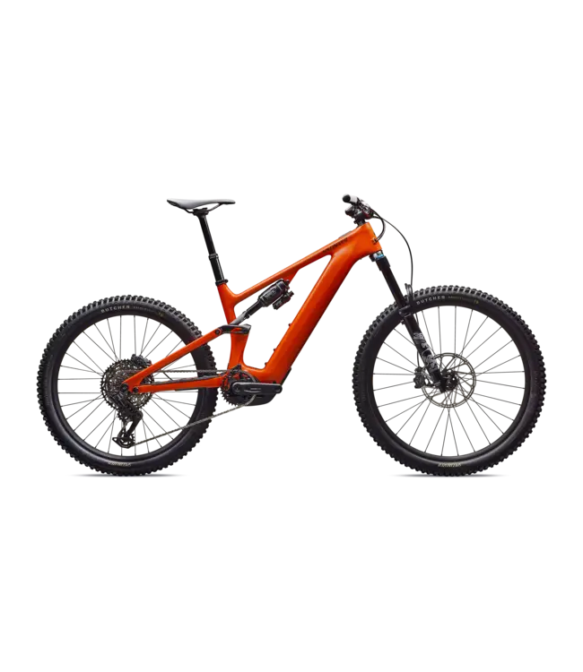 Specialized Turbo Levo Comp Carbon G4 - Gloss Orange Tint Over Silver Dust / Dark Navy