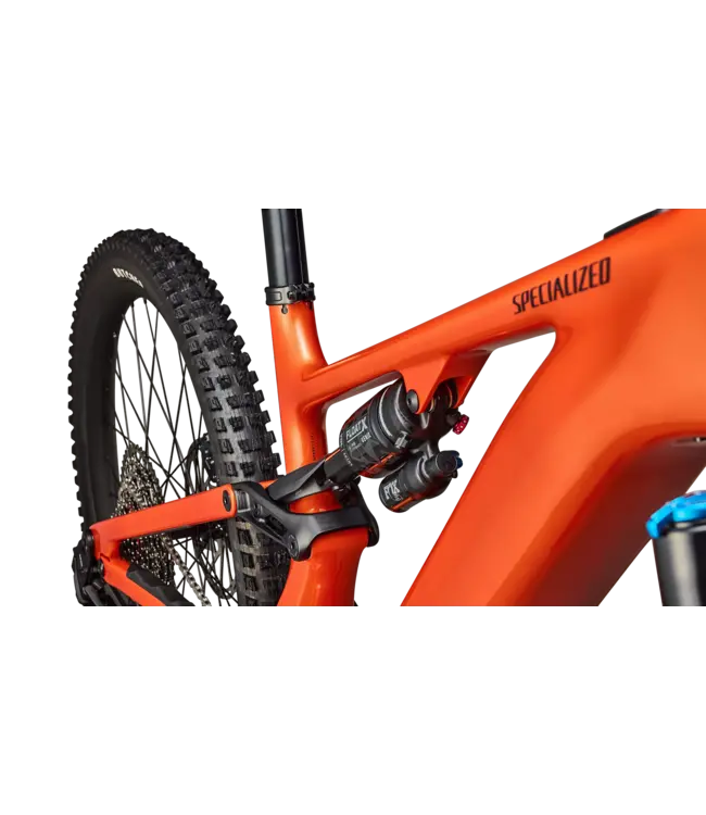 Specialized Turbo Levo Comp Carbon G4 - Gloss Orange Tint Over Silver Dust / Dark Navy