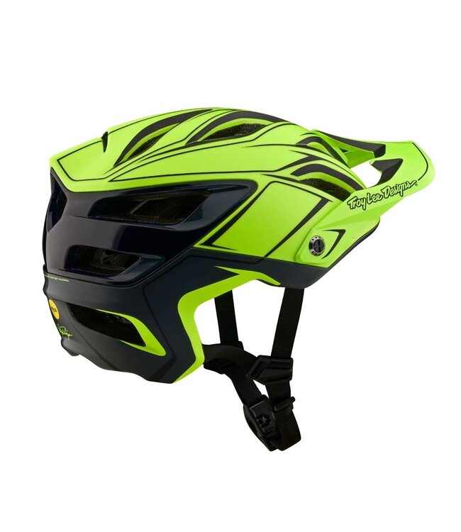 Troy Lee Designs A3 AS Helmet - Pinstripe Yellow