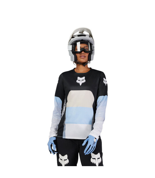 Fox Woman's Jersey - Grid Black