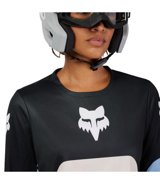 Fox Woman's Jersey - Grid Black