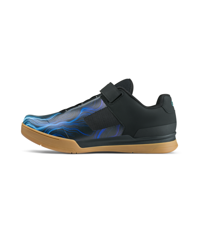 Crank Brothers Mallet Boa Shoes - Black / Blue Swirl