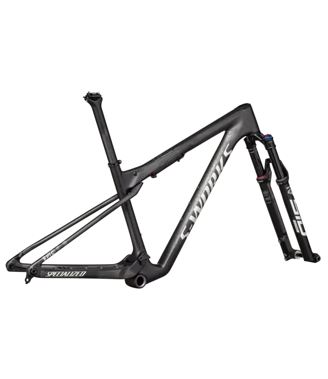 Specialized S-Works Epic World Cup Frameset - Satin Smoke Granite / Metallic White Silver