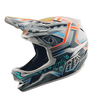 Troy Lee Designs D4 AS Composite Helmet - Lowrider Gray