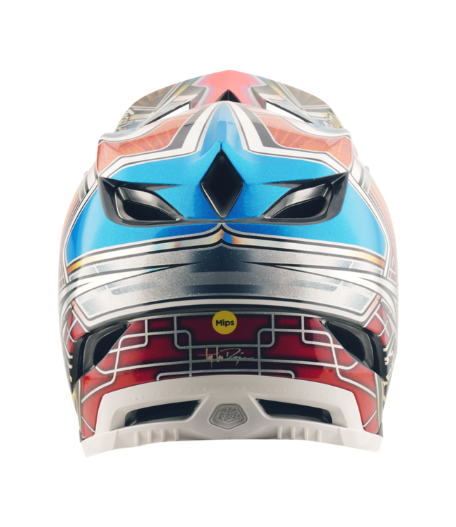 Troy Lee Designs D4 AS Carbon Helmet - Lowrider Blue