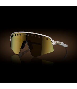 Oakley Sutro Lite Sweep - Red / Gold Splatter / Prizm 24K Lens