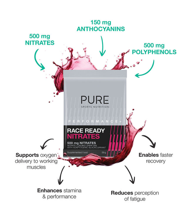 Pure Sports Nutrition Pure Performance + Race Ready Nitrates 39g - 5 Pack