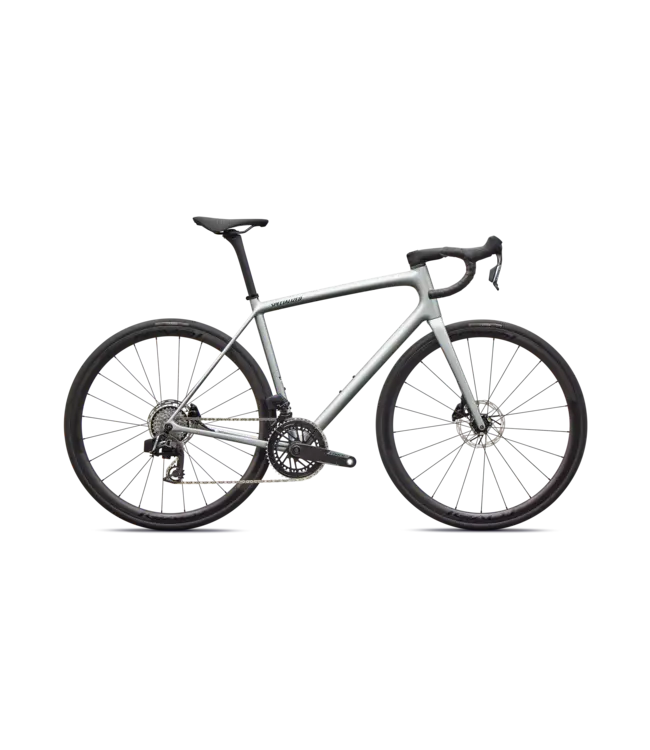 Specialized Aethos 2 Pro - Gloss Shadow Silver / Emerald Metallic