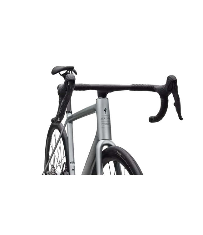 Specialized Aethos 2 Pro - Gloss Shadow Silver / Emerald Metallic