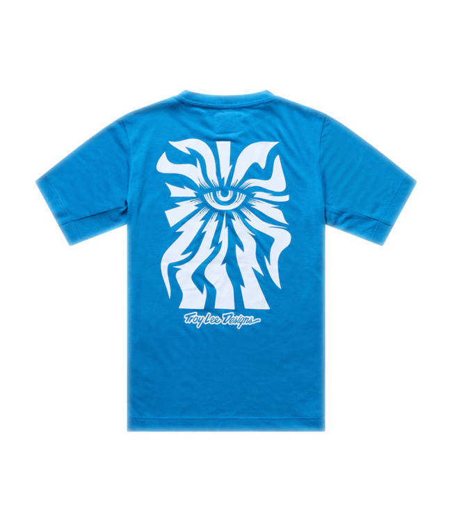 Troy Lee Designs Youth Skyline Ride Jersey - One Eye Aero Blue