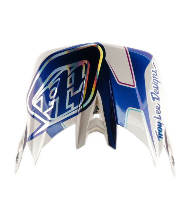 Troy Lee Designs D4 AS Composite Helmet - Flared White / Indigo