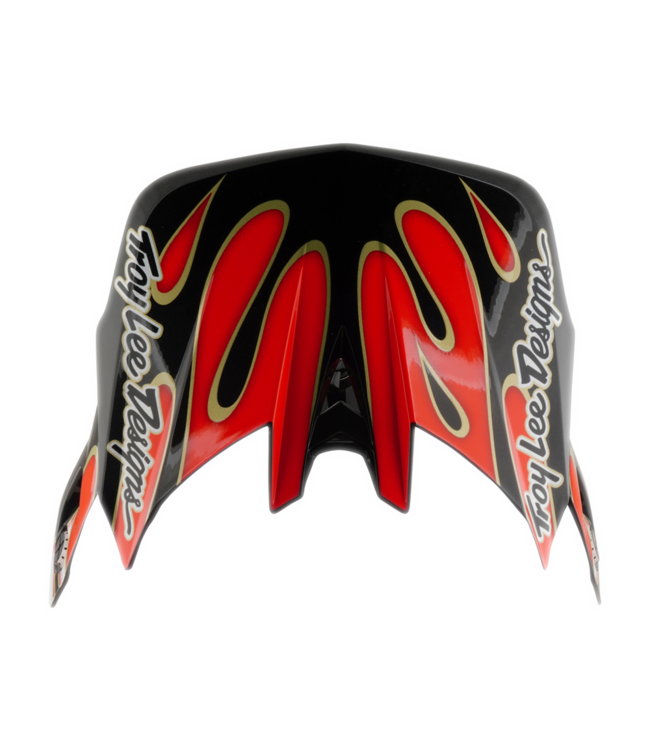 Troy Lee Designs D4 AS Composite Helmet - Overspray White / Red