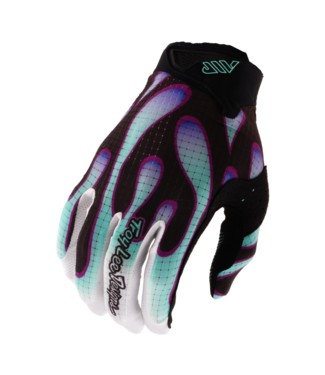 Troy Lee Designs Air Gloves - Overspray Black / Real Teal