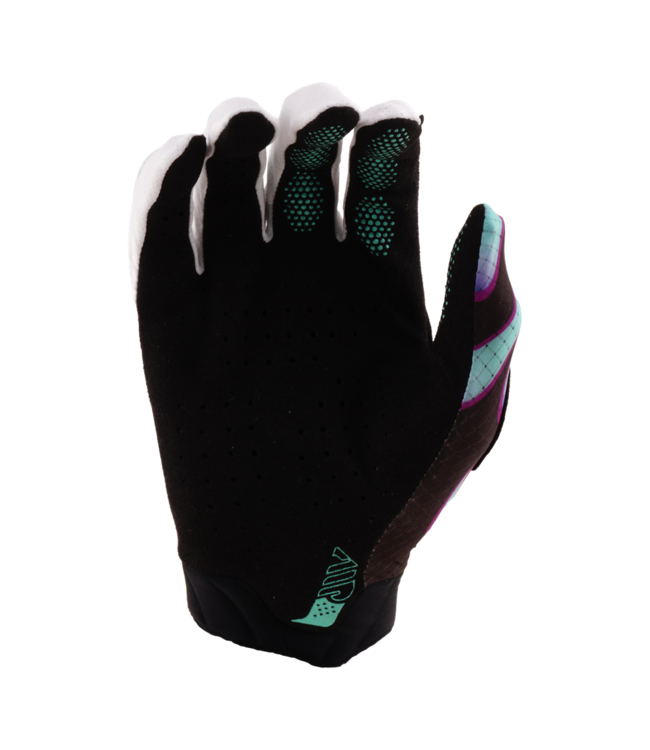 Troy Lee Designs Air Gloves - Overspray Black / Real Teal