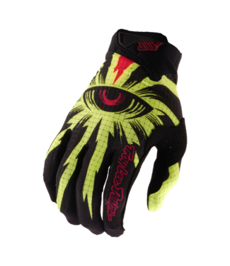 Troy Lee Designs Youth Air Gloves - Cyclops Black / Flow Yellow