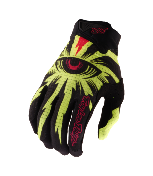 Troy Lee Designs Youth Air Gloves - Cyclops Black / Flow Yellow