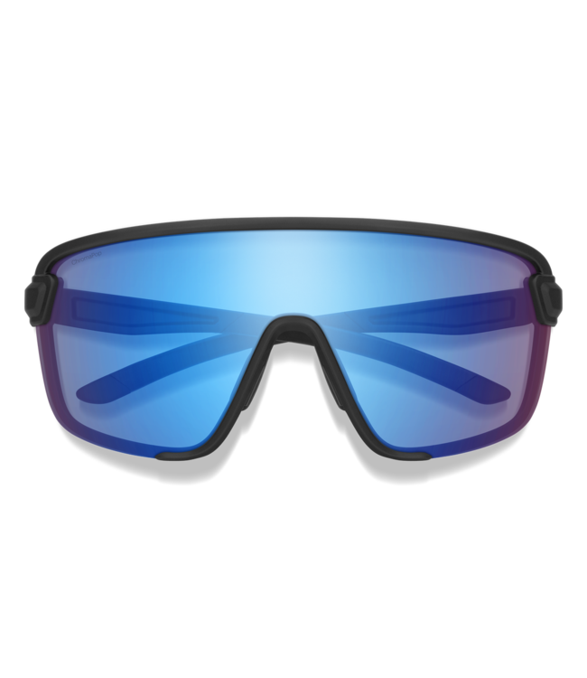 Smith Optics Bobcat - Matte Black / ChromaPop Low Light Rose Blue Mirror