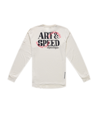 Troy Lee Designs Ruckus Ride Long Sleeve Tee - Art & Speed Pumice