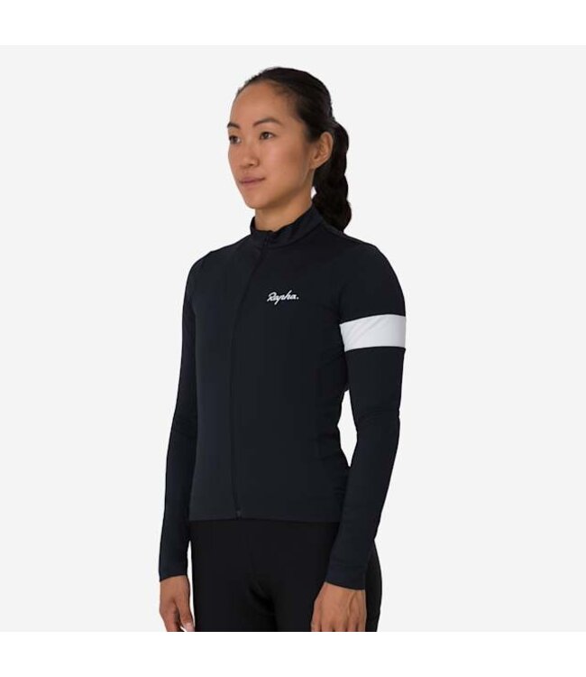 Rapha Women's Core Thermal Jersey - Black / White