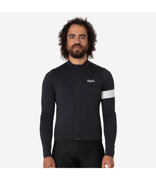 Rapha Men's Core Thermal Long Sleeve Jersey - Black / White