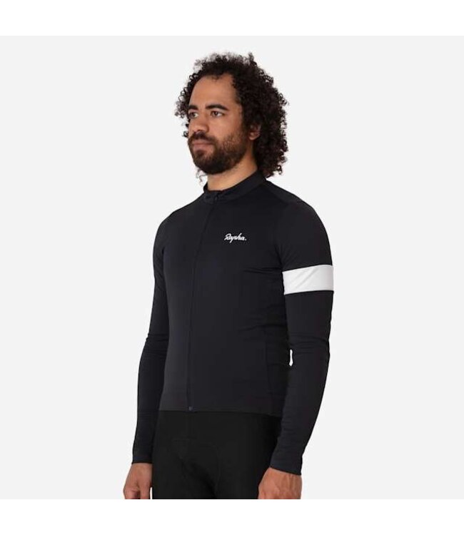 Rapha Men's Core Thermal Long Sleeve Jersey - Black / White