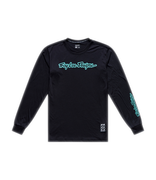 Troy Lee Designs Skyline Ride Tee - Signature Black / Teal