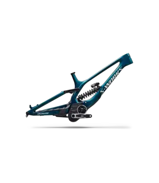 Specialized S-Works Demo 11 Frameset - Gloss Teal Tint Carbon / Smoke / White