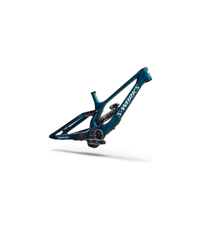 Specialized S-Works Demo 11 Frameset - Gloss Teal Tint Carbon / Smoke / White