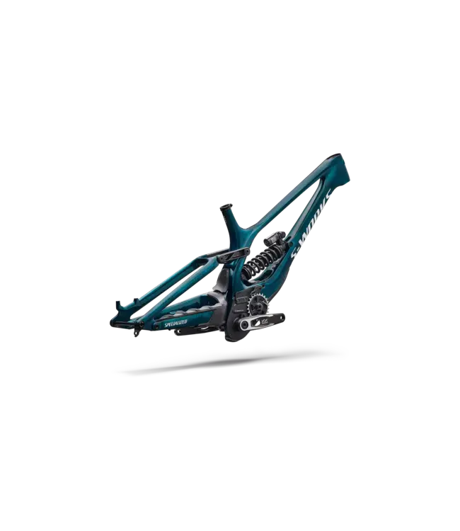 Specialized S-Works Demo 11 Frameset - Gloss Teal Tint Carbon / Smoke / White