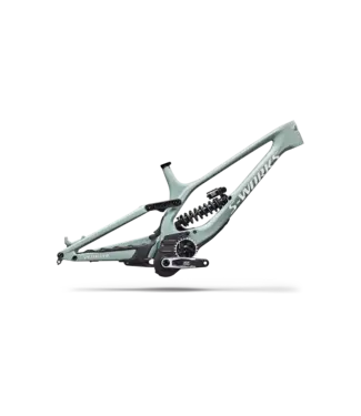 Specialized S-Works Demo 11 Frameset - Gloss Agave Grey / Metallic White Silver