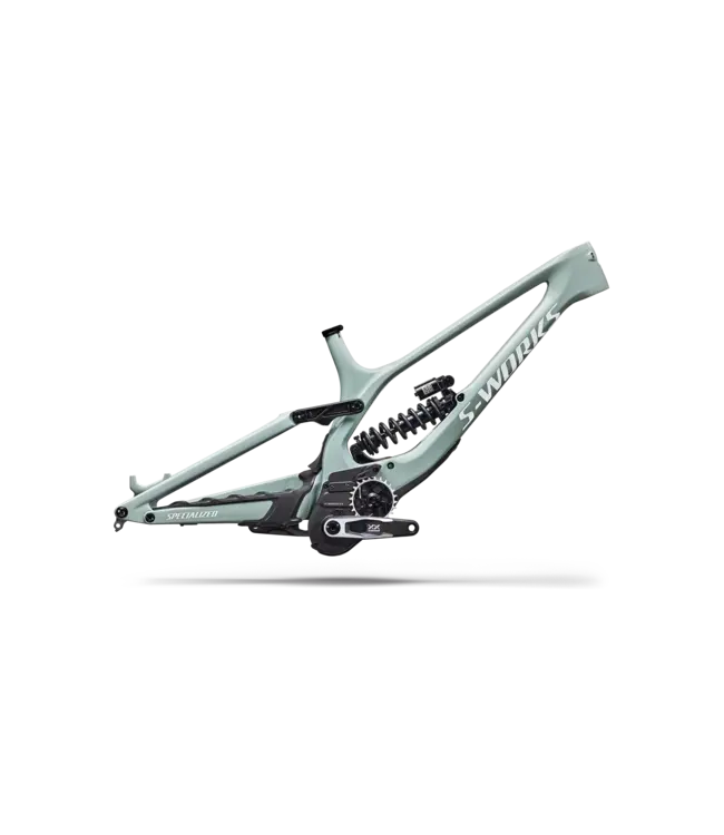 Specialized S-Works Demo 11 Frameset - Gloss Agave Grey / Metallic White Silver