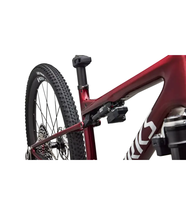 Specialized S-Works Epic 9 - Gloss Red Tint Over Red Reflex Pearl Edge Fade / Metallic White Silver