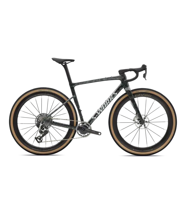 Specialized S-Works Crux 5 - SRAM RED XPLR - Fjord Gold Sandstone Blurred Impasto / Gloss Flake Silver