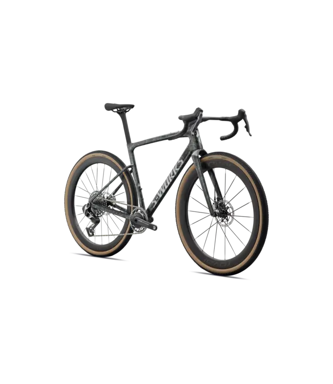 Specialized S-Works Crux 5 - SRAM RED XPLR - Fjord Gold Sandstone Blurred Impasto / Gloss Flake Silver