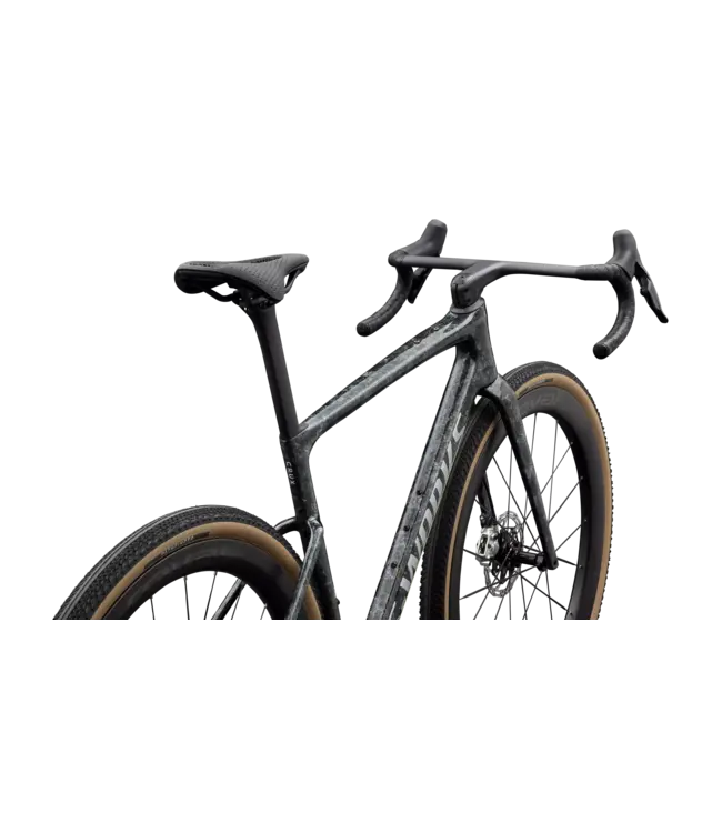 Specialized S-Works Crux 5 - SRAM RED XPLR - Fjord Gold Sandstone Blurred Impasto / Gloss Flake Silver