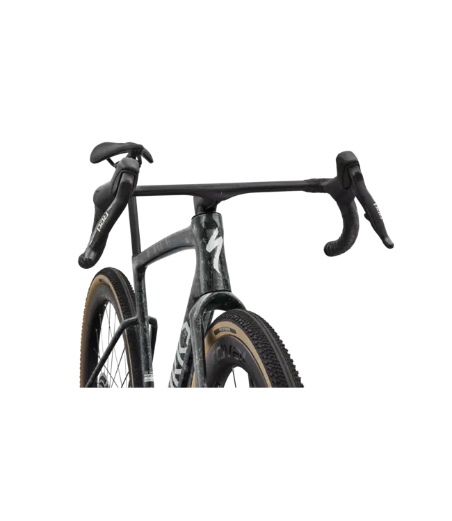 Specialized S-Works Crux 5 - SRAM RED XPLR - Fjord Gold Sandstone Blurred Impasto / Gloss Flake Silver