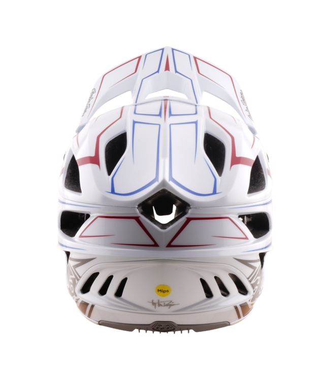 Troy Lee Designs Stage Stunt Helmet - Pinstripe White