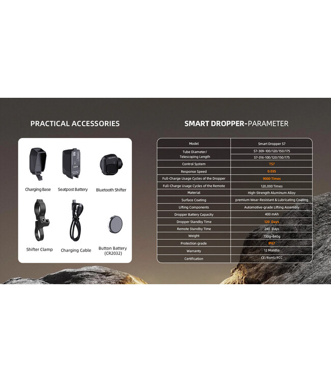 Seekrun Smart Dropper S7 Seatpost