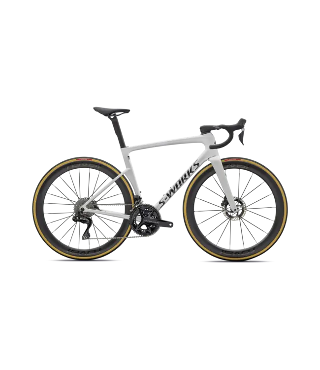 Specialized S-Works Tarmac SL9 - Gloss White Silver Metallic / Obsidian Metallic