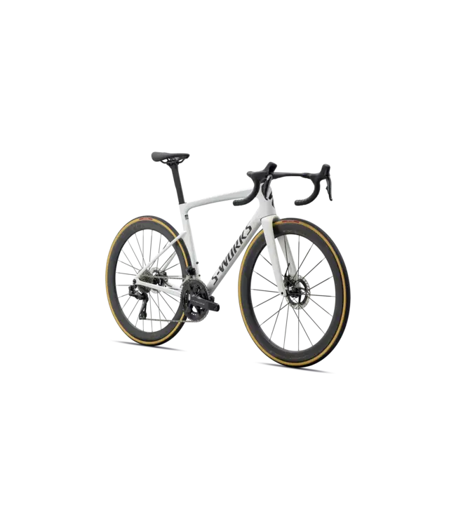 Specialized S-Works Tarmac SL9 - Gloss White Silver Metallic / Obsidian Metallic