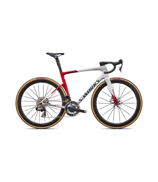 Specialized S-Works Tarmac SL9 - Gloss White Silver Metallic / Gloss Ruby Metallic / Obsidian Metallic