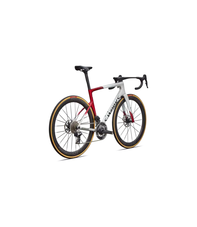 Specialized S-Works Tarmac SL9 - Gloss White Silver Metallic / Gloss Ruby Metallic / Obsidian Metallic